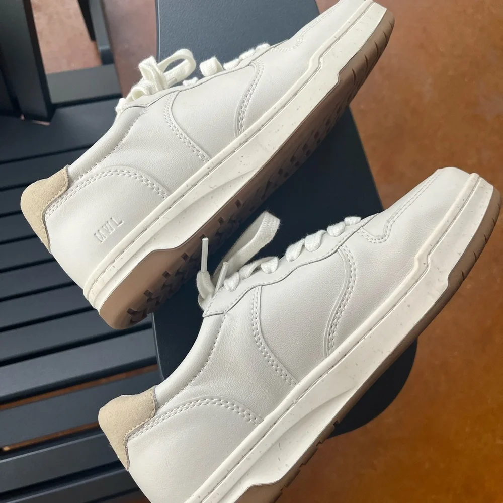 Madewell Court Sneakers in White Leather - Picture 4 of 9